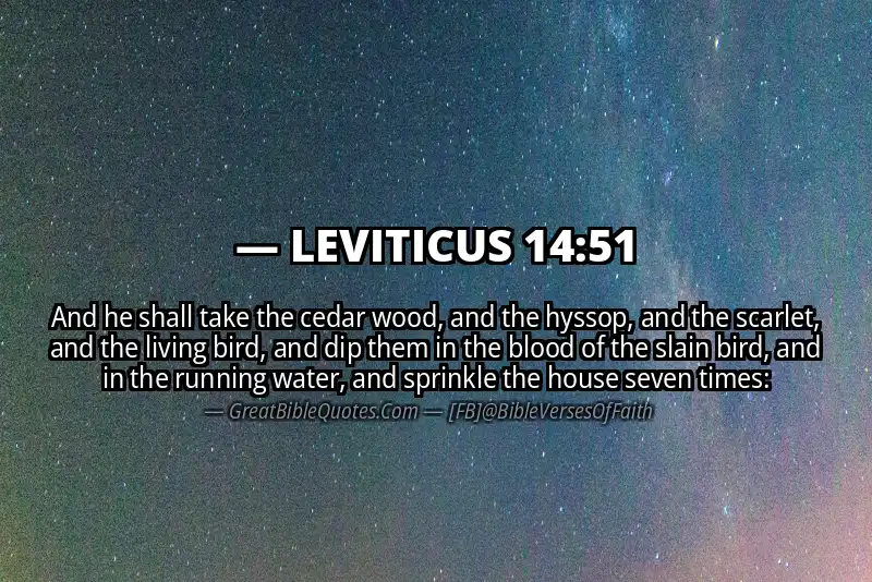LEVITICUS 14:51 Verse