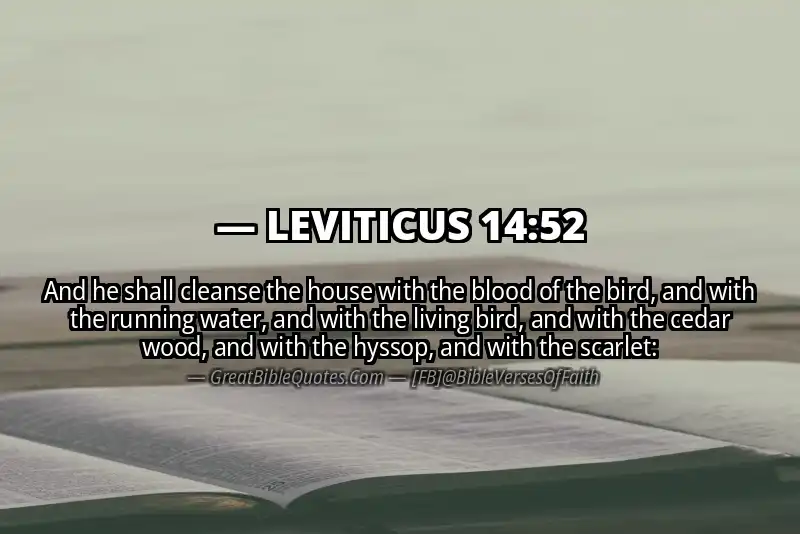 LEVITICUS 14:52 Verse