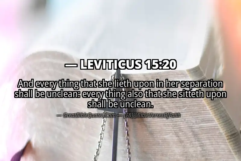 LEVITICUS 15:20 Verse