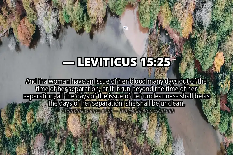 LEVITICUS 15:25 Verse