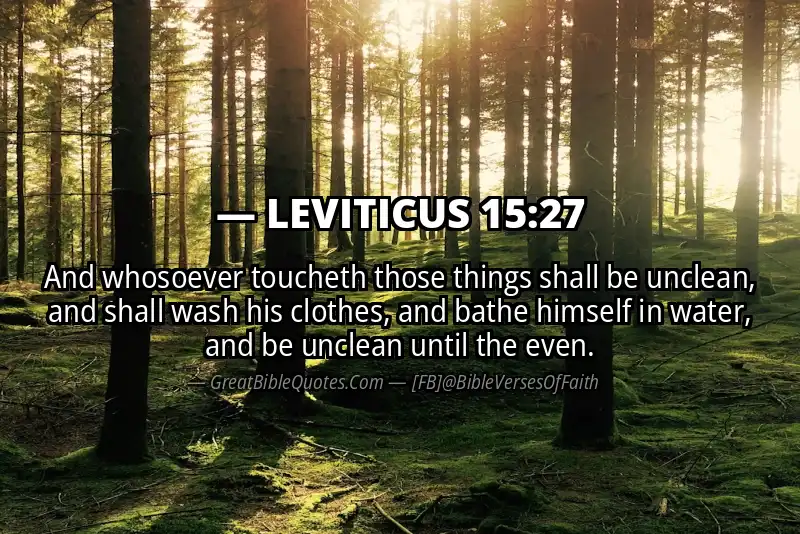 LEVITICUS 15:27 Verse