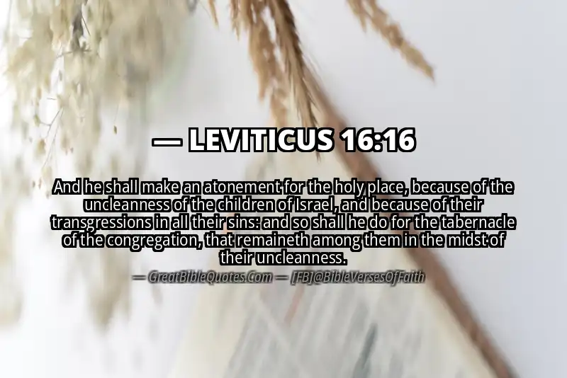 LEVITICUS 16:16 Verse