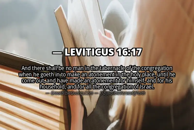 LEVITICUS 16:17 Verse