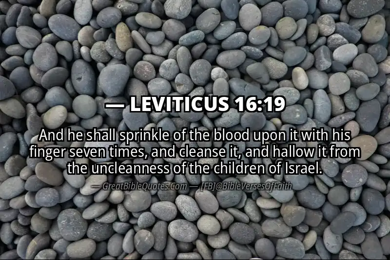 LEVITICUS 16:19 Verse