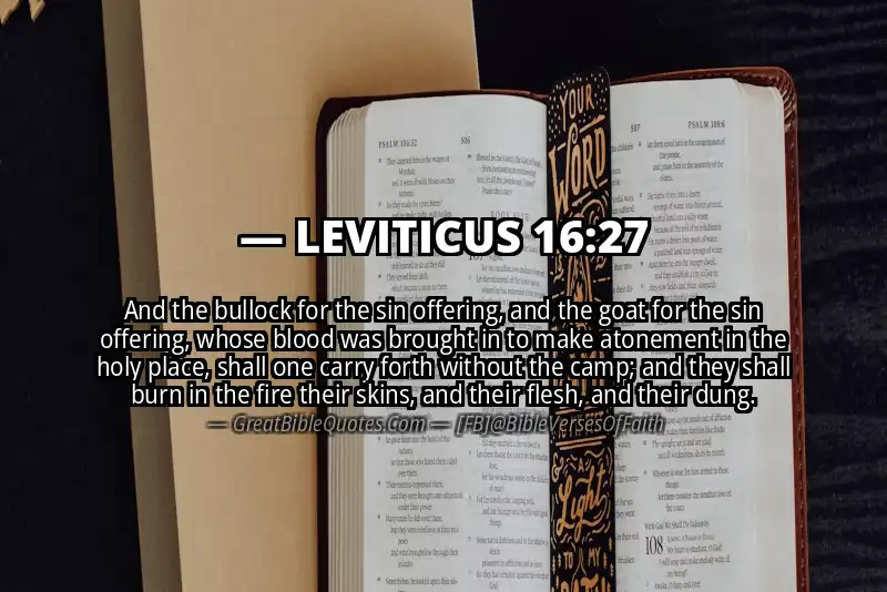 LEVITICUS 16:27 Verse