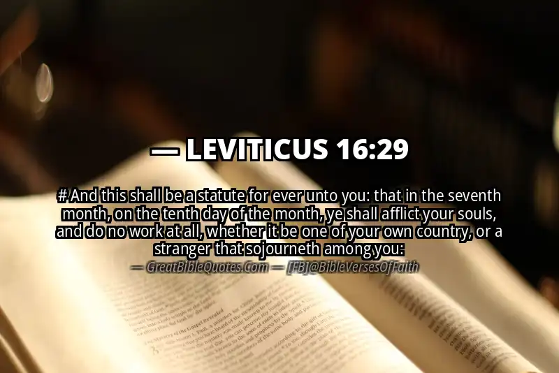 LEVITICUS 16:29 Verse