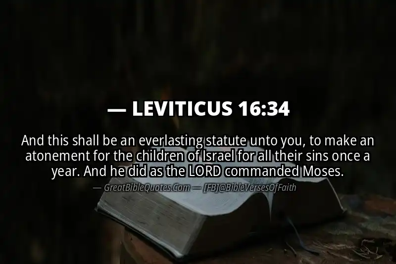 LEVITICUS 16:34 Verse