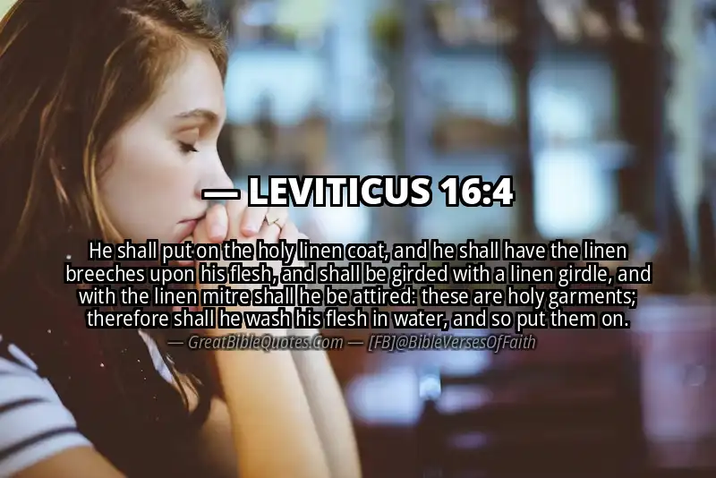 LEVITICUS 16:4 Verse