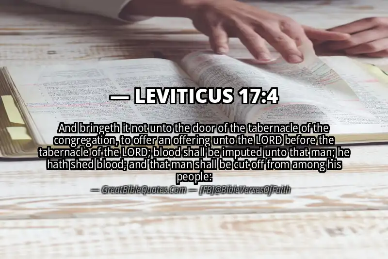 LEVITICUS 17:4 Verse