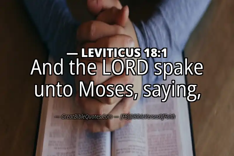 LEVITICUS 18:1 Verse