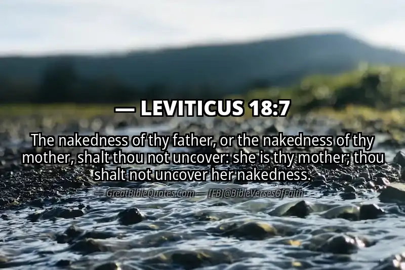 LEVITICUS 18:7 Verse