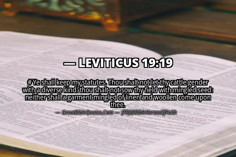 LEVITICUS 19:19 Verse
