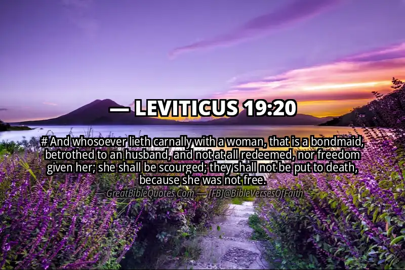 LEVITICUS 19:20 Verse