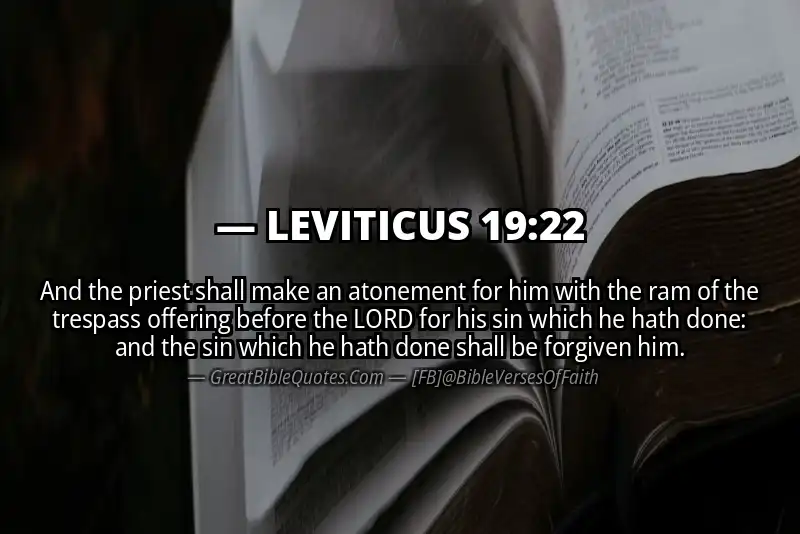 LEVITICUS 19:22 Verse