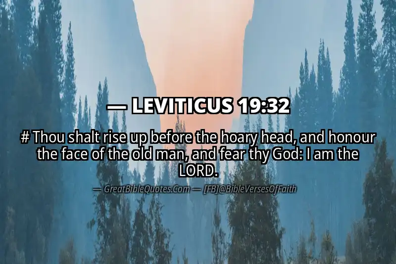 LEVITICUS 19:32 Verse