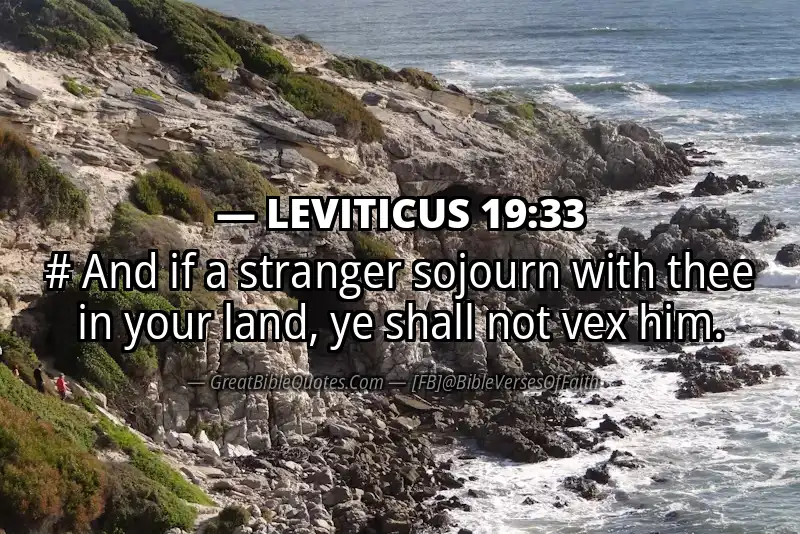 LEVITICUS 19:33 Verse