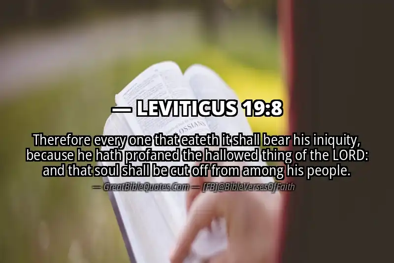 LEVITICUS 19:8 Verse