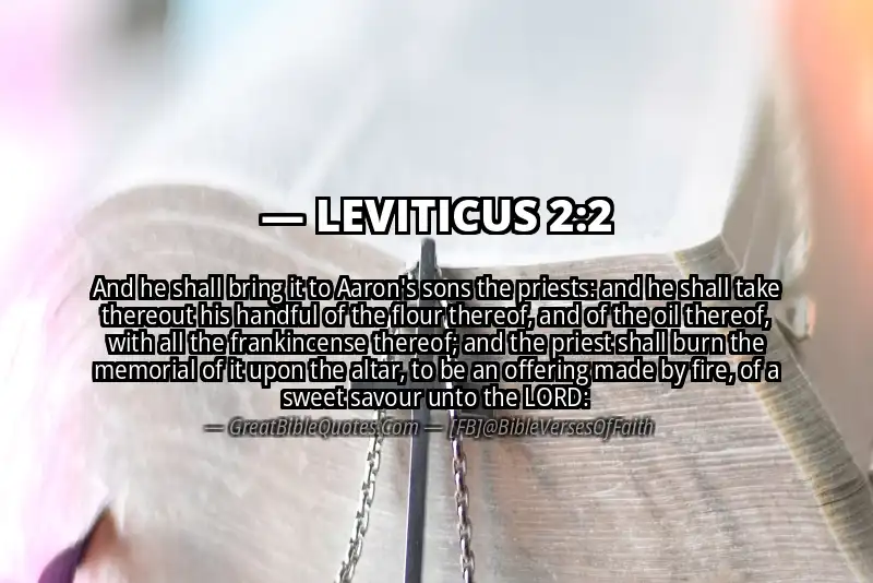 Bible verse: LEVITICUS 2:2 Image