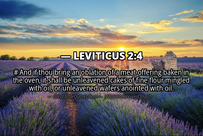 Bible verse: LEVITICUS 2:4 Image