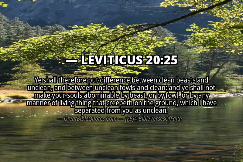 LEVITICUS 20:25 Verse