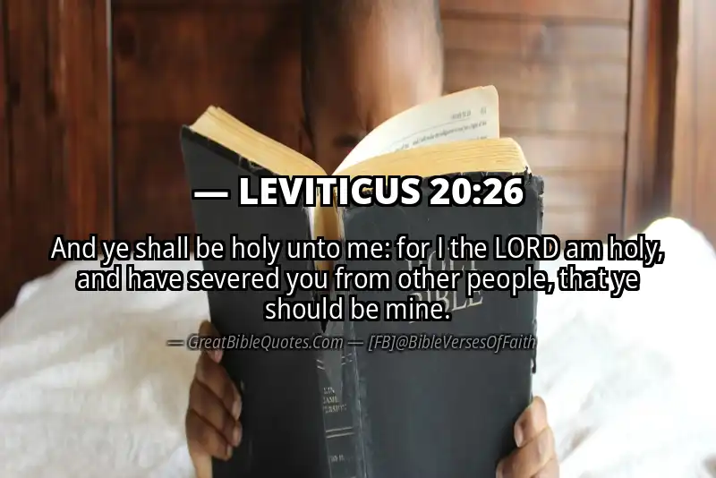 LEVITICUS 20:26 Verse
