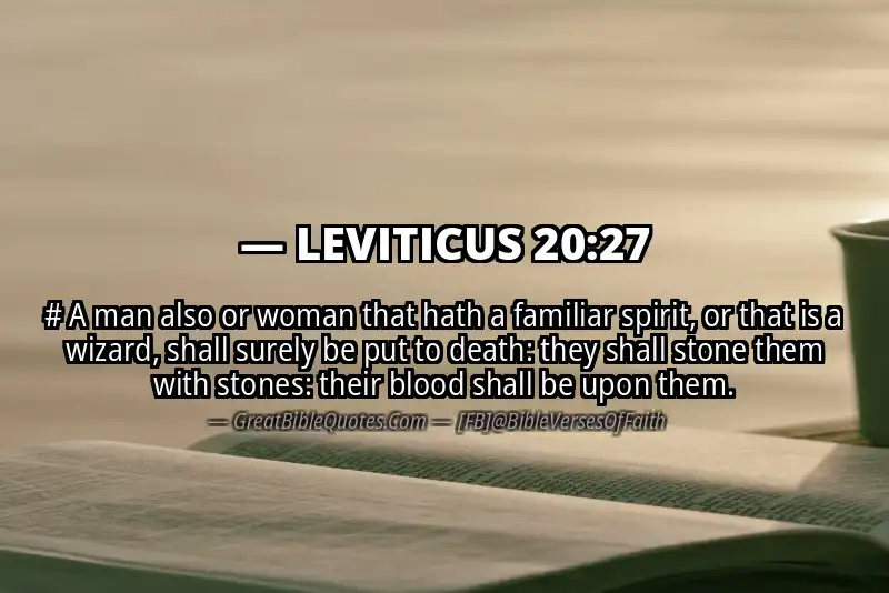LEVITICUS 20:27 Verse
