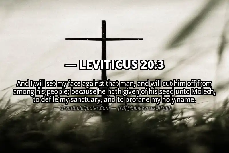 LEVITICUS 20:3 Verse