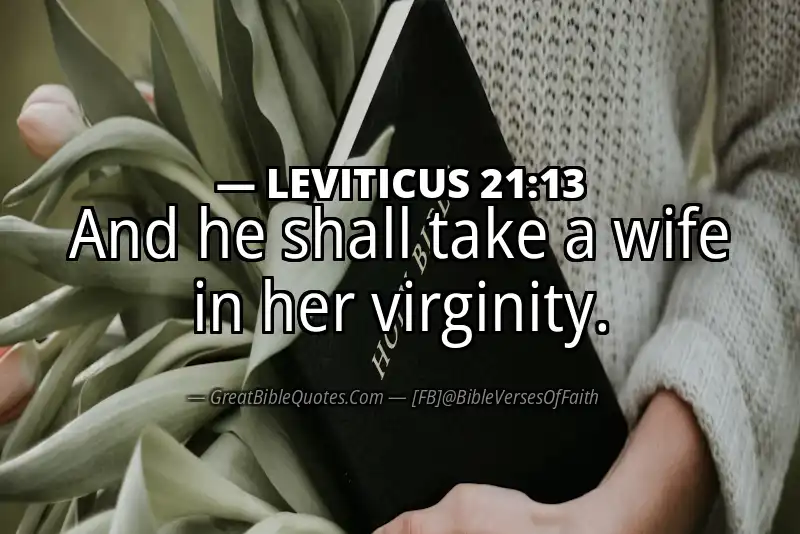 LEVITICUS 21:13 Verse