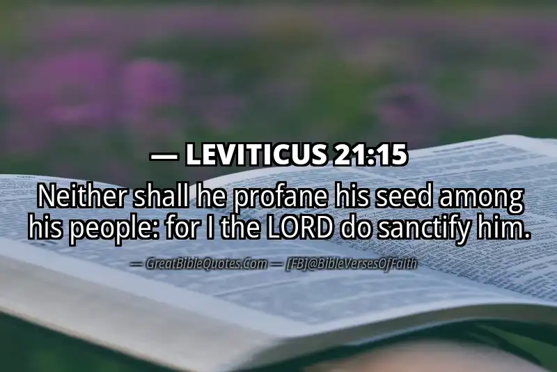 LEVITICUS 21:15 Verse
