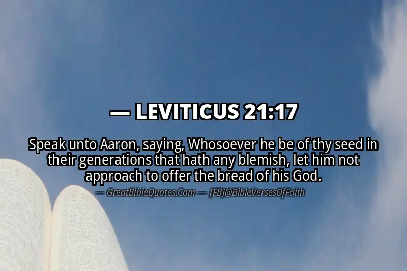LEVITICUS 21:17 Verse