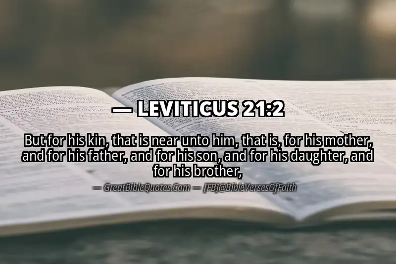 LEVITICUS 21:2 Verse