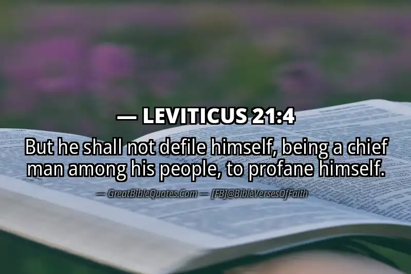 LEVITICUS 21:4 Verse