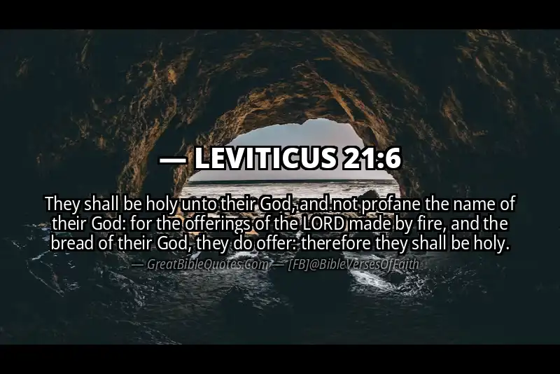 LEVITICUS 21:6 Verse Image