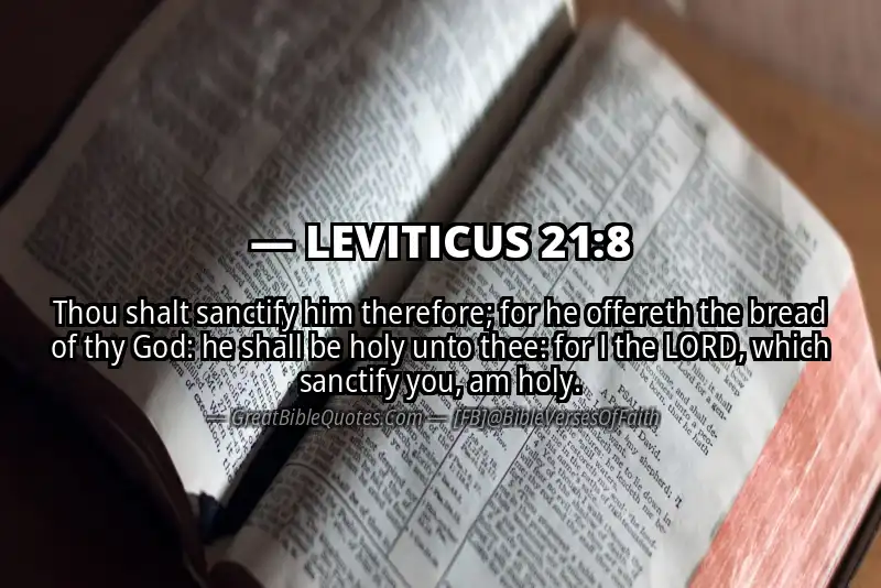 LEVITICUS 21:8 Verse