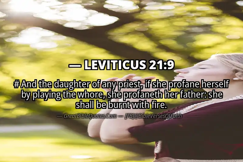 LEVITICUS 21:9 Verse
