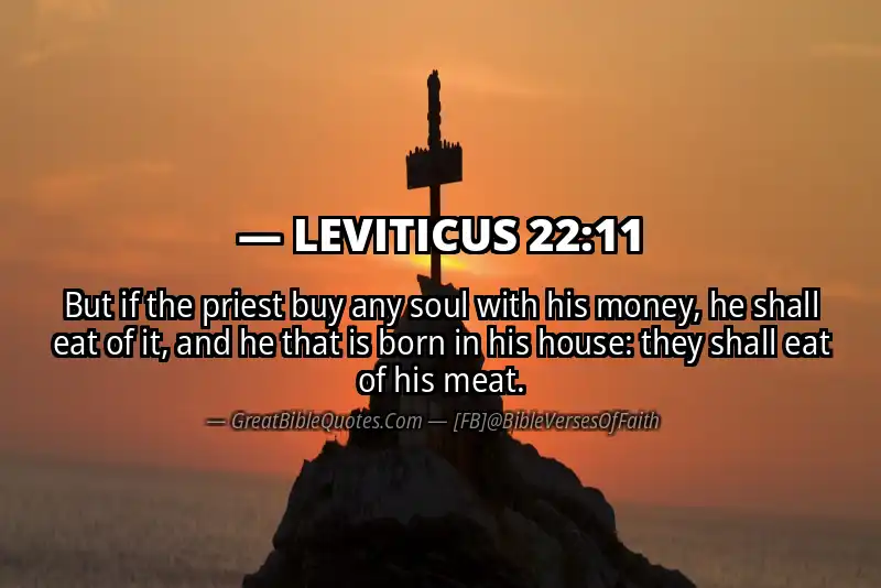 LEVITICUS 22:11 Verse