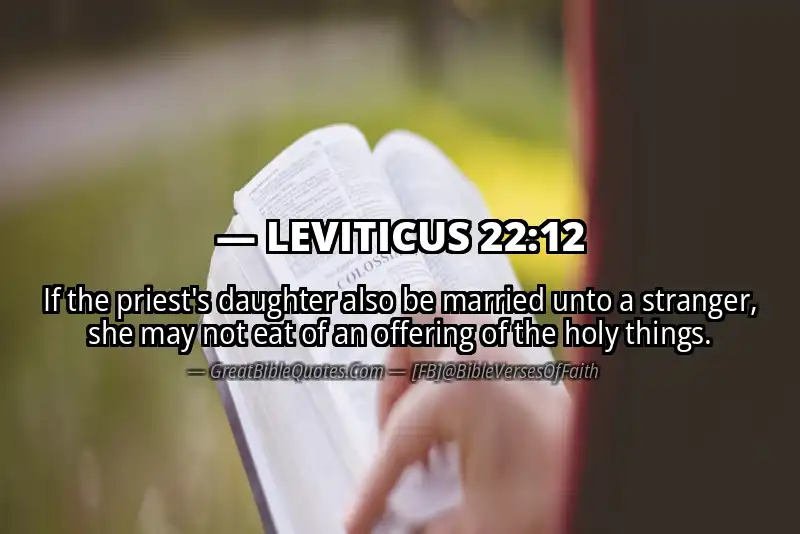 LEVITICUS 22:12 Verse
