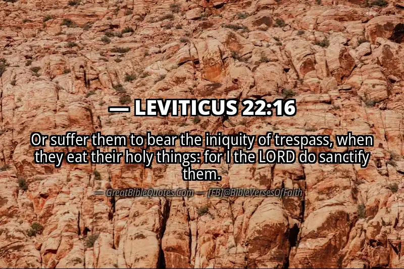LEVITICUS 22:16 Verse