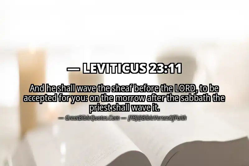 LEVITICUS 23:11 Verse