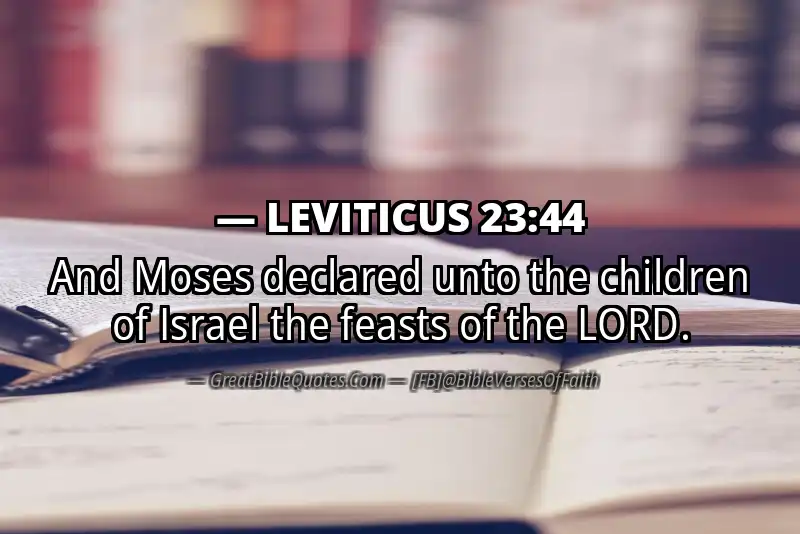 LEVITICUS 23:44 Verse