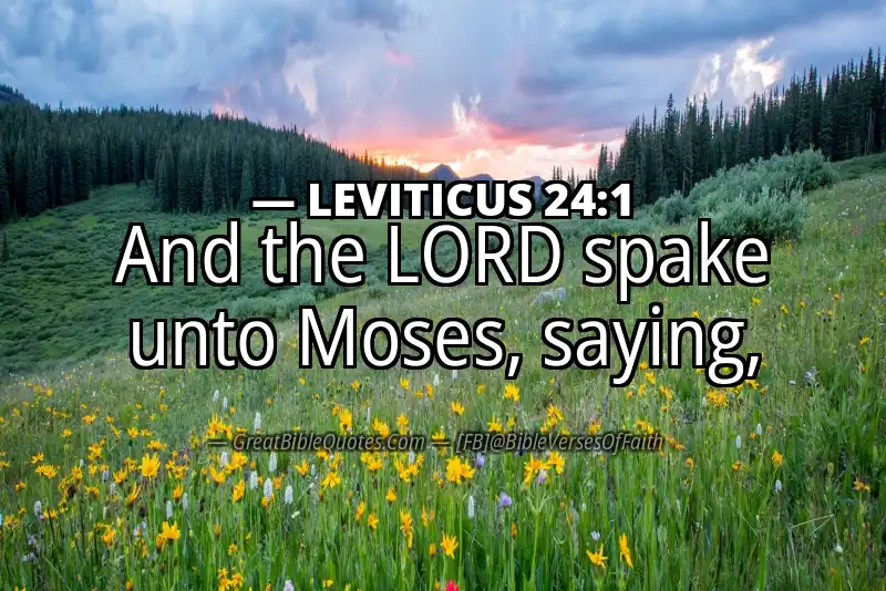 LEVITICUS 24:1 Verse