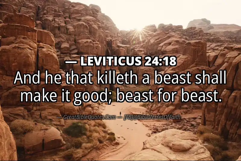LEVITICUS 24:18 Verse