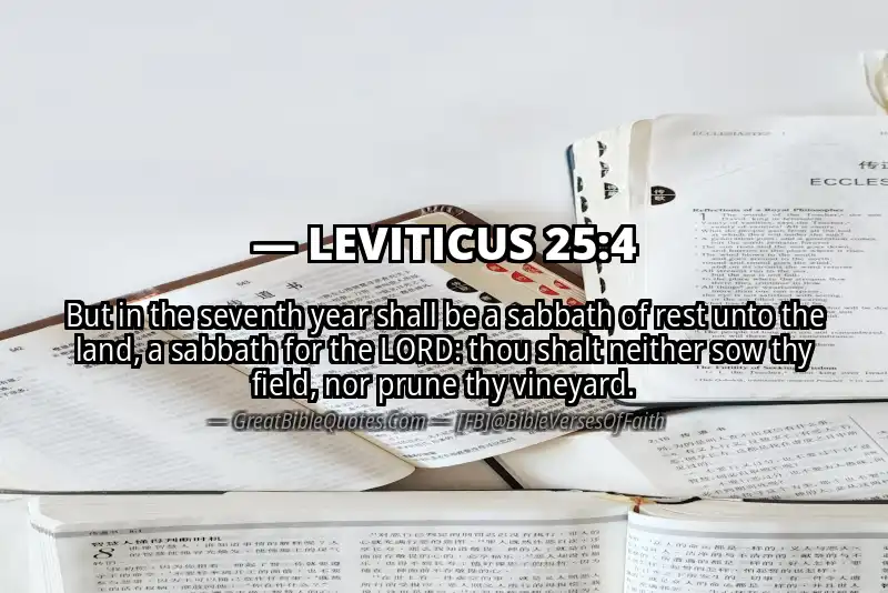 LEVITICUS 25:4 Verse