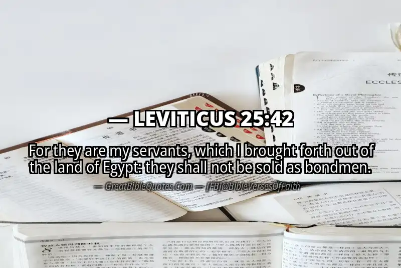 LEVITICUS 25:42 Verse