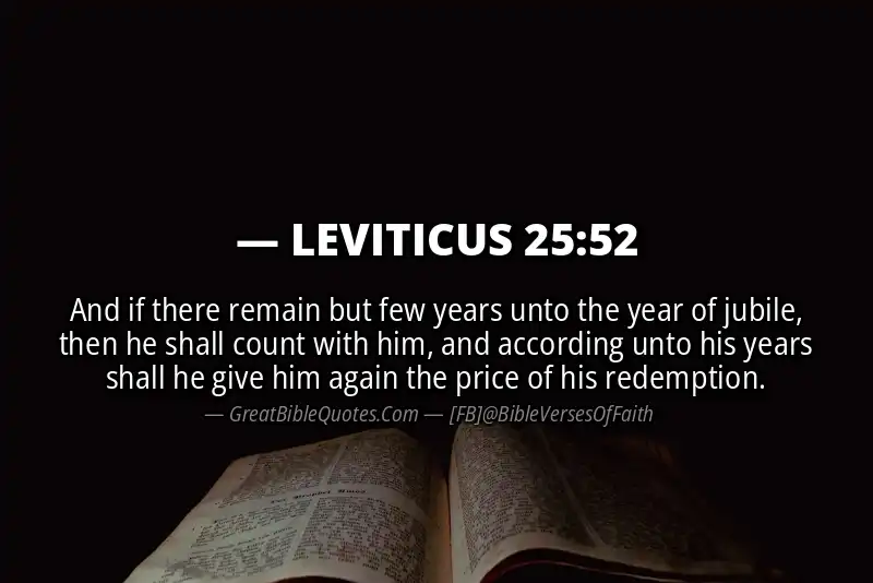 LEVITICUS 25:52 Verse