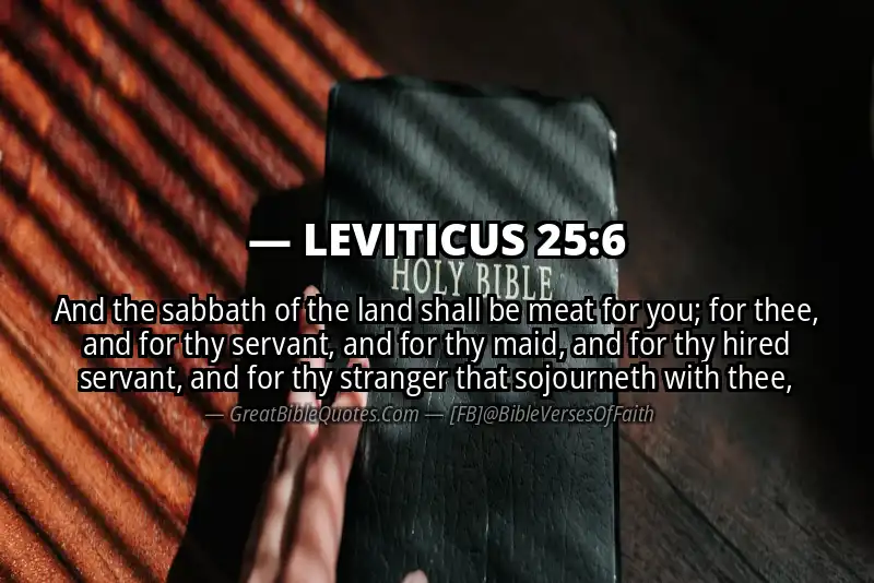 LEVITICUS 25:6 Verse