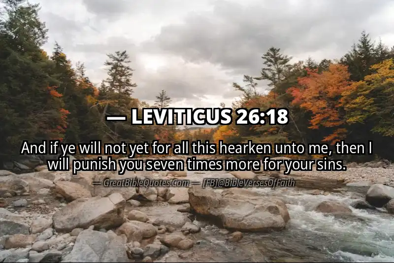 Bible verse: LEVITICUS 26:18 Image