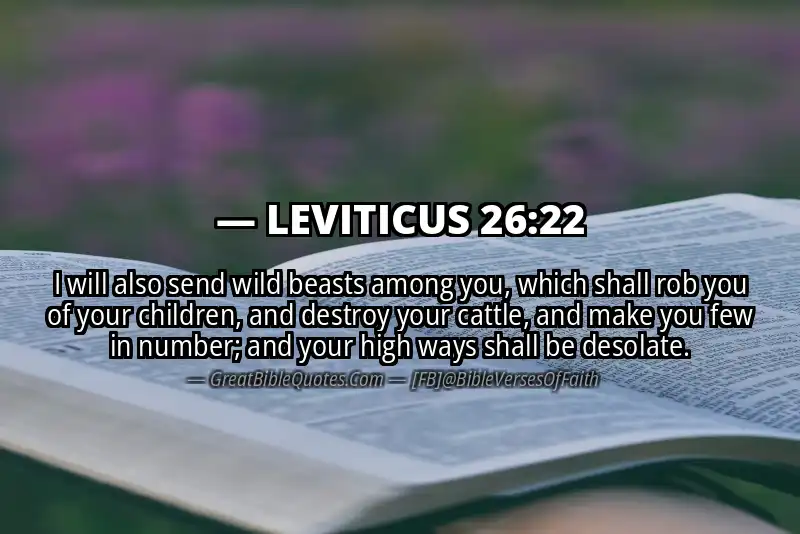 LEVITICUS 26:22 Verse