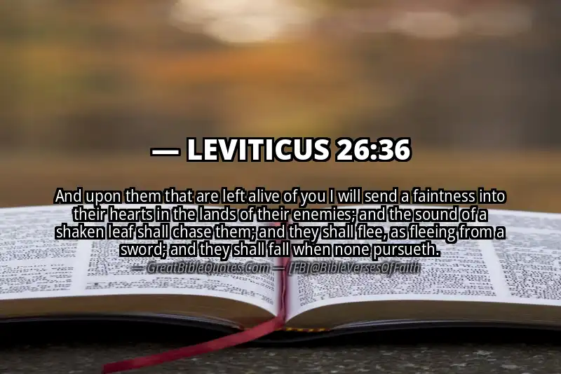 LEVITICUS 26:36 Verse