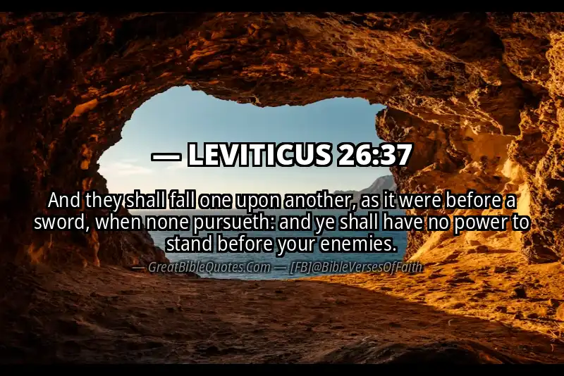 LEVITICUS 26:37 Verse